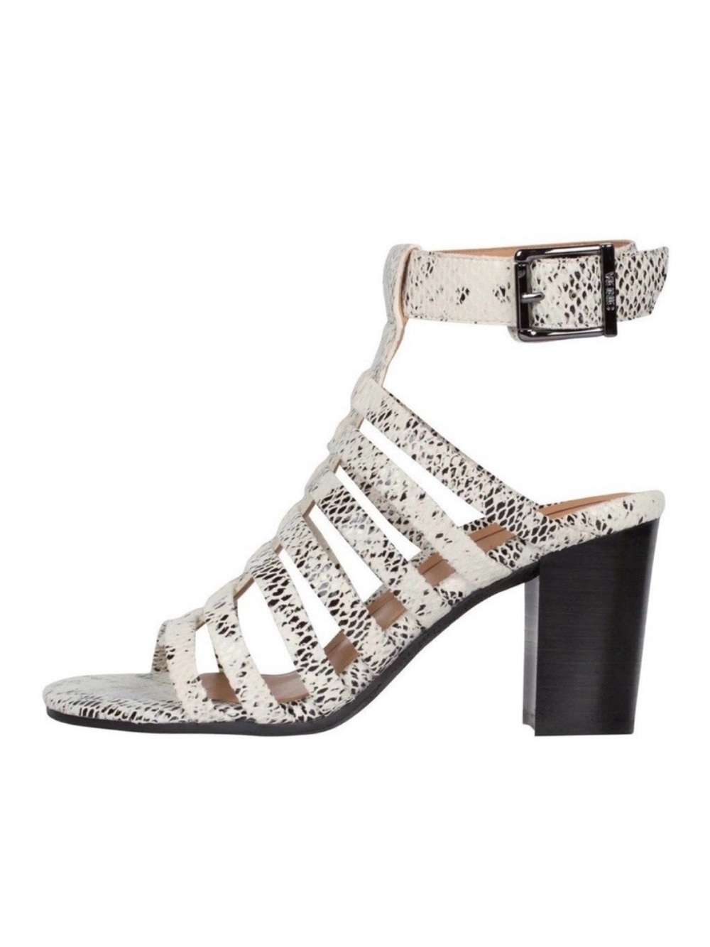 Vionic Sami White & Black Snake Print Sandal size 8